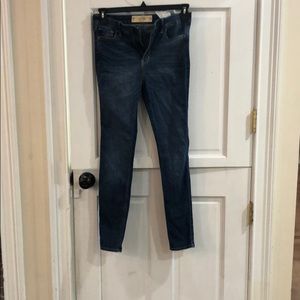 High-rise dark wash Hollister jeans